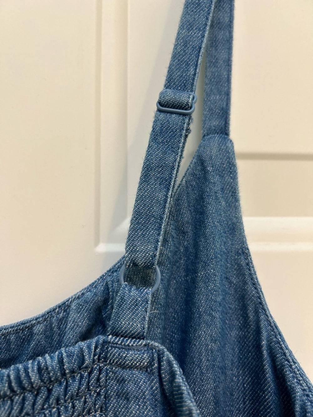 Old Navy Blue Denim Mini Slip Dress SP - Picture 9 of 9